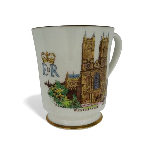 ROYAL COMMEMORATIVE Mug Queen Elizabeth II And Prince Philip 1947-1972 Vintage - Picture 2 of 10